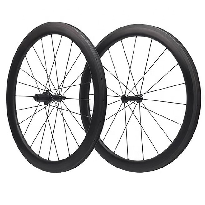 700c Carbon Fiber Wheel Set 100mm/130mm 20-24 Holes Rim Brake 10-11 Speed Clincher Tubeless 38mm Bicycle Carbon Wheelset